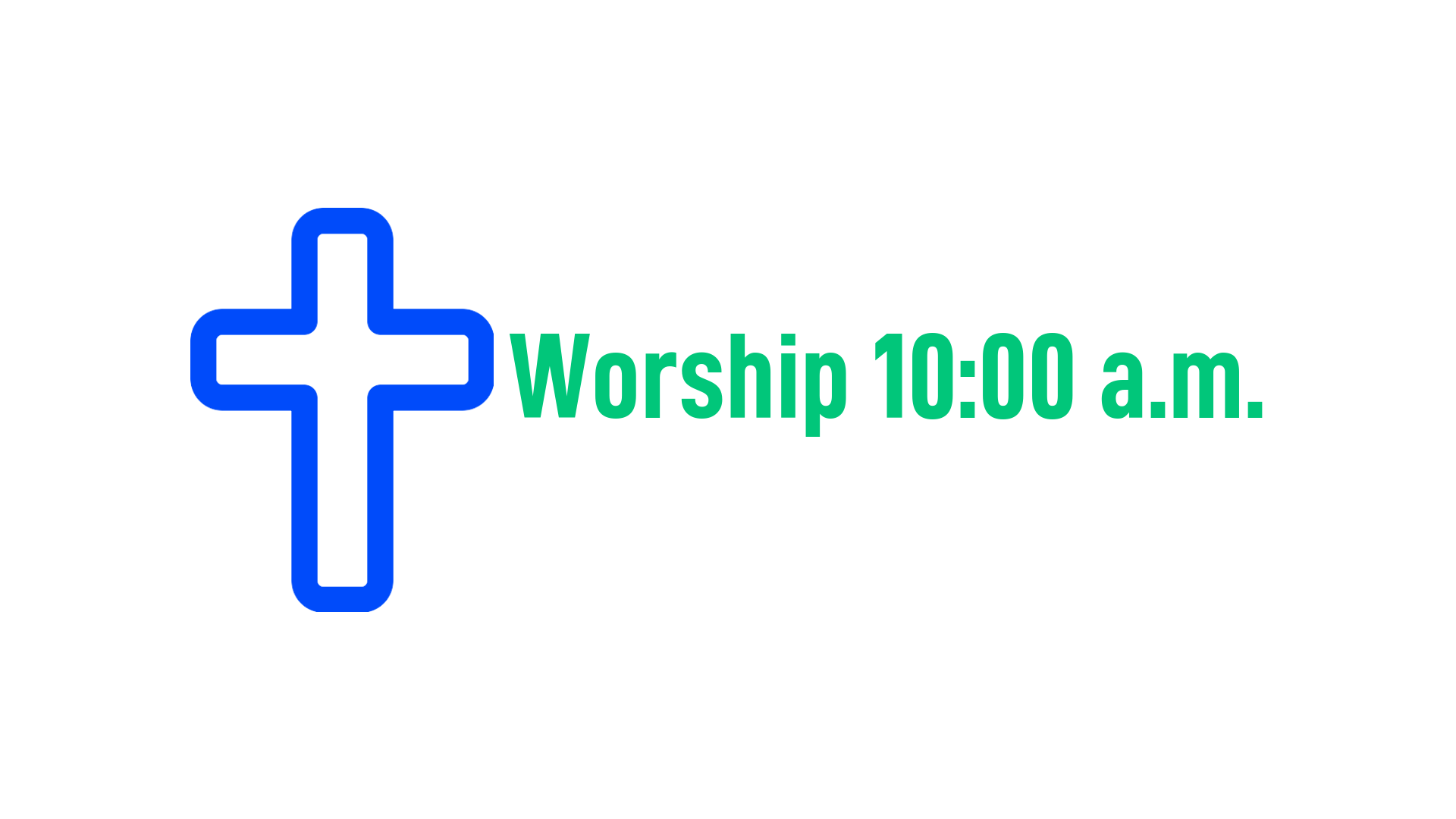 Sunday Morning Worship